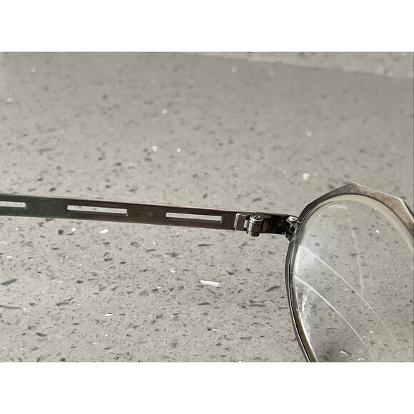 Vintage First Lady Japan Eyeglasses Frames ONLY 5 1/4 Full Rim 52-20 oval metal main image 6